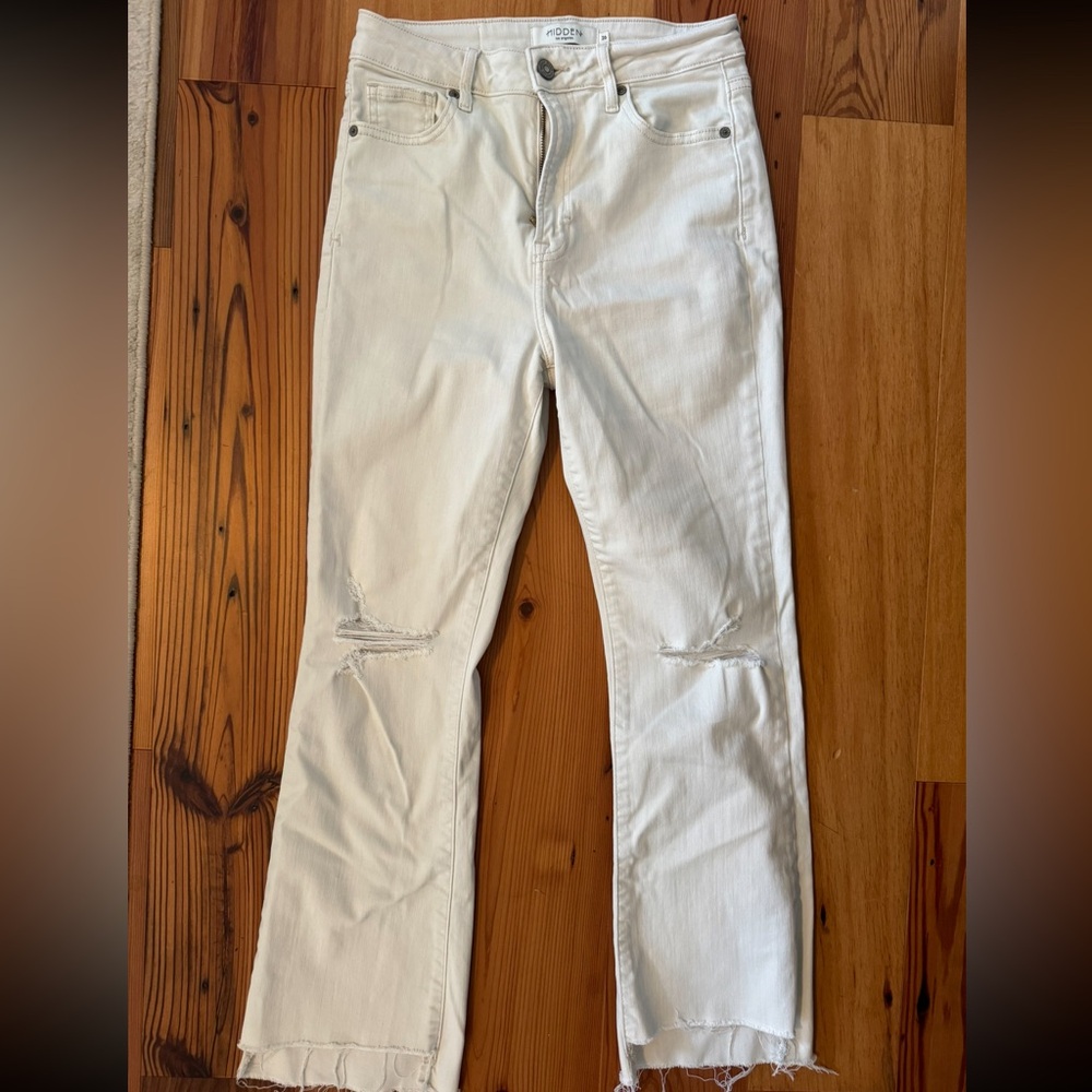 Hidden Jeans, size 26 (true 26), High waisted, Crop Flare in excellent condition